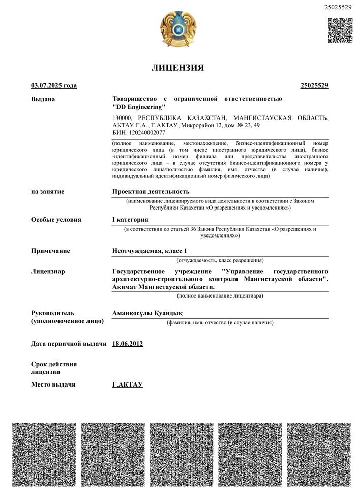 Лицензия, страница 1